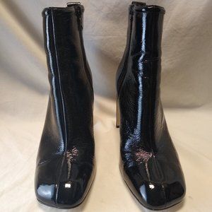 Rag and Bone Black Patent Leather Heel Boots 7.5M